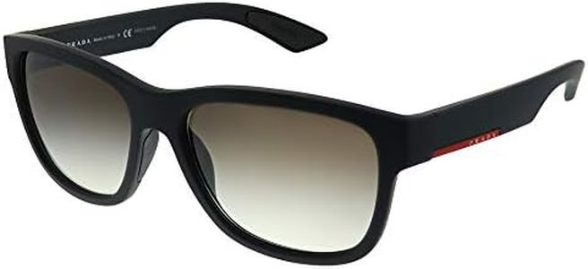 PRADA SPORT 0Ps03Qs Dg00A7 57 Montures de Lunettes, Noir (Black Rubber/Greygradient), Homme