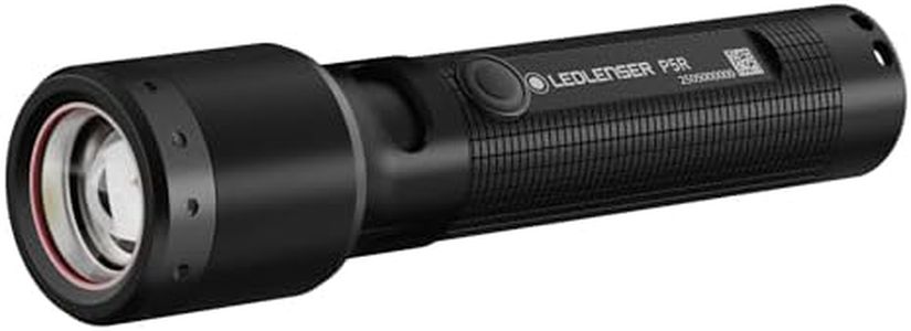Ledlenser P5R Rechargeable Flashlight, Compact, Powerful Torch with Focus Function, Dual Power Source, USB-C Charging, IP68 Water & dust Resistant
