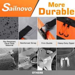 Sailnovo Car Roof Bag 20 Cubic Feet – Foldable Soft Storage with Straps & Hooks