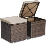 Costway 2-Pieces Patio Ottomans, Ou