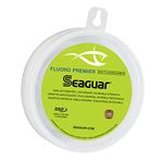 Seaguar Fluoro Premier Flurorocarbon Leader - Double Structure for Incredible Strength and Softness, Smaller Diameter, Low Memory. Perfect Shock Leader, 15 lbs