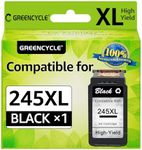 greencycle Remanufactured Ink Cartridge Compatible for Canon PG-245XL PG-245 245 XL Pixma MX490 MG2522 MG2525 MG2922 MG2924 MG3020 MG3022 MG3029 TS3120 TS3122 TS202 Printers (Black, 1 Pack)