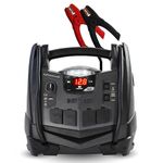 Schumacher SJ1332 Rechargeable AGM Jump Starter for Gas Diesel Vehicles - 1200 Amps with Air Compressor and AC, 12V DC, USB Power Station