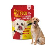 Wiggles Wet Dog Food for Adults Senior Pets (Pack 12, 1800 GM) | Chicken & Vegetables | Supports Healthy Skin & Coat with Pumpkin, Chicken Liver, Ashwagandha | for All Age Groups | HACCP/Vet Approved