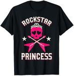 Rockstar Princess Shirt | Cute Girls Rockers T-shirt Gift T-Shirt