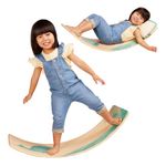 B. spaces – Kids Balance Board & Chair – Montessori-Inspired Design – Detachable Pillow – Thoughtfully Designed Kids Furniture & Toys – 3 Years + – Teeter-Toddler