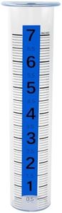 TBWHL Plastic Rain Gauge Replacement Tube 7" Easy to Read Freeze Proof Rain Gauges Outdoors Best Rated for Garden, Yard, Patio, 8.26 x 2.26 x 1.77 inches Cold Resistance Crack Resistance for Outdoor