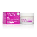 Super Facialist Rosehip Overnight Resync Night Cream - SleepSmart Complex, Moisturiser to Replenish & Rejuvenate Skin with Rosehip Oil, Shea Butter, Gentle Face Care, Vegan Friendly, 50ml