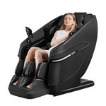 ROTAI 3D Massage Chair Full Body Massage Chair Zero Gravity Neck Pain Relief Massage for Home (Black, A39)