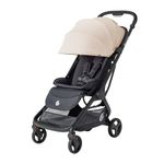 Ergobaby Metro3 Pushchair Stroller with Reclining Function, Baby Buggy from Birth to 22kg (0-4 Years), Foldable and car seat Compatible, Height-Adjustable Handle, Ergonomic seat, Natural Beige