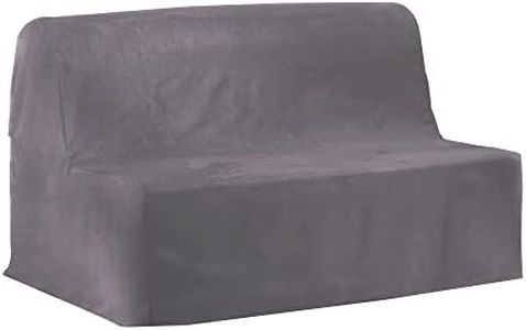 Antonouse Sofa Cover for IKEA sofabed Lycksele Lovas,A Lycksele Double seat sleepcover Replacement,Size 55"/58"X75"(Grey)