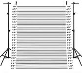 EOA 5x7FT Mugshot Backdrop Height Chart Photo Booth Police Lineup Prison Background Bachelorette Birthday Party Props XP86