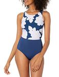 Catalina Women's High Neck One Piece Swimsuit, Nvpr, Medium