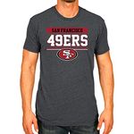 Team Fan Apparel NFL Adult Team Block Tagless T-Shirt - Cotton Blend - Charcoal - Perfect for Game Day - Comfort and Style