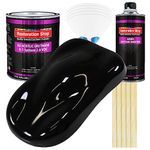 CHASSIS BLACK (GLOSS) Acrylic Urethane Single Stage Car Auto Paint Complete Gallon Kit - Restoration Shop