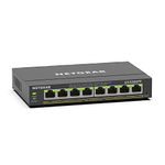 NETGEAR 8 Port Gigabit Ethernet Smart Managed Plus PoE Switch (GS308EPP) - with 8 x PoE+ @ 123W, Desktop/Wall Mount