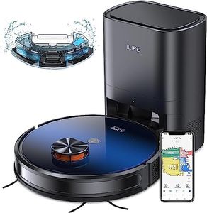 ILIFE T10s Robotic Vacuum & Mop, 60-Day Self-Empty, 4000Pa Strong Suction, 3200mAh Battery with Smart LiDAR Navigation, Pet Hair Friendly, Wi-Fi & Voice Control—Cleans 3500sqft