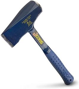 ESTWING Fireside Friend Axe - 14" Wood Splitting Maul with Forged Steel Construction & Shock Reduction Grip - E3-FF4, Blue