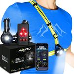 AVANTO PRO Chest Light, Original, USB-C Rechargeable, Running Lights for Runners, 500lm Adjustable Beam, 3-5h Use Time, Running Headlamp Flashlights, Walking Lights for Night Walking, Yellow