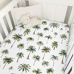 Watercolor Palm Trees Baby Crib She
