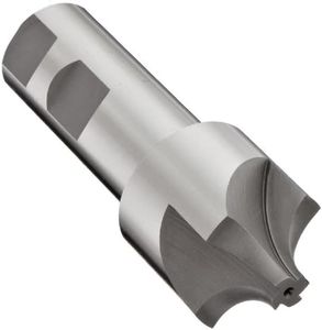YG-1 E1237 High Speed Steel (HSS) Corner Rounding End Mill, Weldon Shank, Uncoated (Bright) Finish, Non-Center Cutting, 4 Flutes, 2.5" Overall Length, 0.4375" Cutting Diameter, 0.375" Shank Diameter