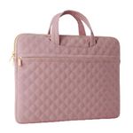 Laptop Sleeve Carrying Case Bag 14-15 Inch Polyester Lightweight with Handle Compatible with MacBook Acer ASUS HP Surface Dell Chromebook, Pink