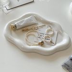 Ceramic Jewellery Dish,Premium Trinket Dish,Cloud Shape Jewelry Tray,Cute Trinket Tray/Ring Holder/Key Organisers Dish for Entryway Table Nightstand Decor,Mother's Day Birthday Present for Her