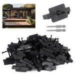 Yeipower 250PCS Hidden Fasteners Composite-Deck - Universal Nylon Composite Decking Fasteners T Clips