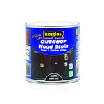 Rustins Quick Dry Outdoor Wood Stain Dark Oak 250ml- Durable and Weather-Resistant Finish, Fast Drying, Vibrant Color for Decks, Fences, & Furniture, Available in Many Wood Shades