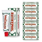 Euthymol Original Toothpaste 75ml x 6, Fluoride Free, Anti-Plaque, Antibacterial, Cavity Protection, Teeth & Gums Clean and Healthy, Cool Mint Refresh, Daily Oral Enamel Dental Care