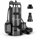 Lanchez 1.6 HP Submersible Sump Pump 4858GPH Clean & Dirty Water Transfer Pump with Float Switch for Pool Garden Cellar Pond