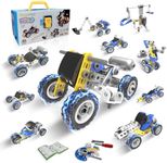 STEM Toys for 5 6 7 8+ Year Old Boy,10 in 1 Electric Building Toys for Kids Ages 4-8 5-7 6-8, Educational Racing Construction Science Kit for Boys 4-6 8-10, Creative Activities Birthday Valentine Gift