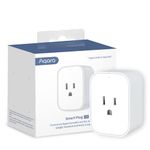 Aqara Smart Plug, Requires AQARA HUB, Zigbee, with Energy Monitoring, Overload Protection, Scheduling and Voice Control Capabilities, Works with Alexa, Google Assistant, and Apple HomeKit Compatible