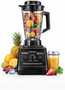 Professional/Commercial High Speed 25000RPM Multifunctional Blender, Mixer Grinder 2500W, 100% Copper Motor, Mixer Blender with 3 Ltr BPA Free Unbreakable Jar (BLACK, 2 Jar)