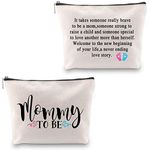 G2TUP Mom Cosmetic Bag Gifts for Pregnant Women Mommy Mothers Day Gifts Travel Make Up Bag It Takes Someone Really Brave to be a Mom (Brave to be a Mom)