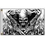 Hot Leathers (FGA1024; 3'x5') Multicolor Assassin Skull Flag