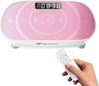 MERACH Vibration Plate Exercise Machine, Vibration Plate with Real-Time Calorie Tracking on LED Display, Vibrating Plate Exercise Machine for Women Men, Workout Equipment for Home