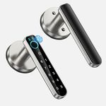 Fingerprint Door Lock, Smart Door knob,biometric Door Lock，with passcode keypad keyless Entry Door Handle，for Bedroom Home Hotel Office Apartment Blac