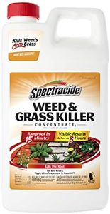 Spectracide Weed & Grass Killer Concentrate, Use On Driveways, Walkways and Around Trees & Flower Beds, 64 fl Ounce