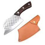 Machado 9" Handmade Serbian Forged Butcher Hunters Meat Cleaver Kitchen Knife | Chopper Bone Cutting Knives - German Stainless Steel - for Home Kitchen Restaurant Outdoor BBQ Camping and Gifting