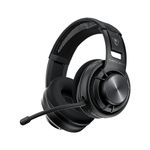 Turtle Beach Atlas Air Wireless Open Back PC Gaming Headset for PC, PS5, PS4, Nintendo Switch, Mobile - 24-bit High-Fidelity Audio, Broadcast Grade Mic, Bluetooth, Floating Memory Foam Earcup - Black