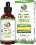 USDA Organic Liquid Probiotics by MaryRuth Organics | Improves Immune Function & Digestion for Men, Women & Kids | Plant-Based, Non-GMO, Vegan | 12 Live strains of Flora w/ Acidophilus Probiotic, 120 ml (Pack of 1)