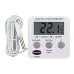 Digital Freezer / Fridge Thermometer With Alarm and Max Min Temperature Feature