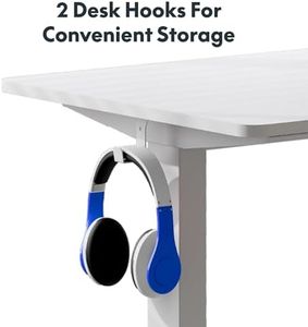 FLEXISPOT Electric Standing Desk 160x80cm – Height Adjustable, Silver Frame, Black Top