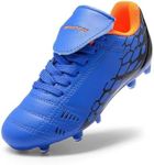 DREAM PAIRS Boys Girls Soccer Football Cleats Shoes for Little/Big Kid,Size 12 Little Kid,Royal/Blue/Orange,SUPERFLIGHT-3K