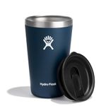 Hydro Flask - All Around Tumbler 473 ml (16 oz) with Closable Spill Proof Press-In Lid - Stainless Steel Double Wall Vacuum Insulated - BPA-Free - Indigo