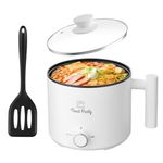 Food Party Hot Pot Electric Pot for Cooking Ramen Cooker 1.8L College Dorm Room Essentials Hotpot Shabu Shabu Pot 110V Noodle Cooker Non Stick