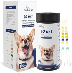 Reagent Strips for urinalysis Cat & Dog Urine Test Strips 10-Parameter 100ct, Diabetes, Blood Ketone, UTI, Glucose, Nitrite, Specific Gravity, pH, Protein, Leukocycles & More.1 Pack