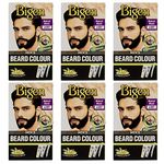 6 x Bigen Men's Beard Colour | No Ammonia Formula with Aloe Extract & Olive Oil - 101 Natural Black