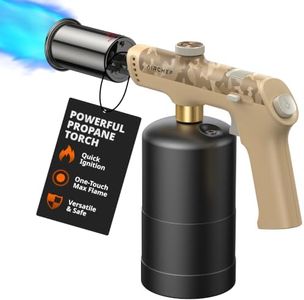 AirChef Propane Torch Gun, One-Touch Max Fire, Safety Lock, Desert Camo | 3272°F High Heat, Adjustable flame control, Steak searing, BBQ grilling, Charcoal starting, Flame Thrower, Tank not included